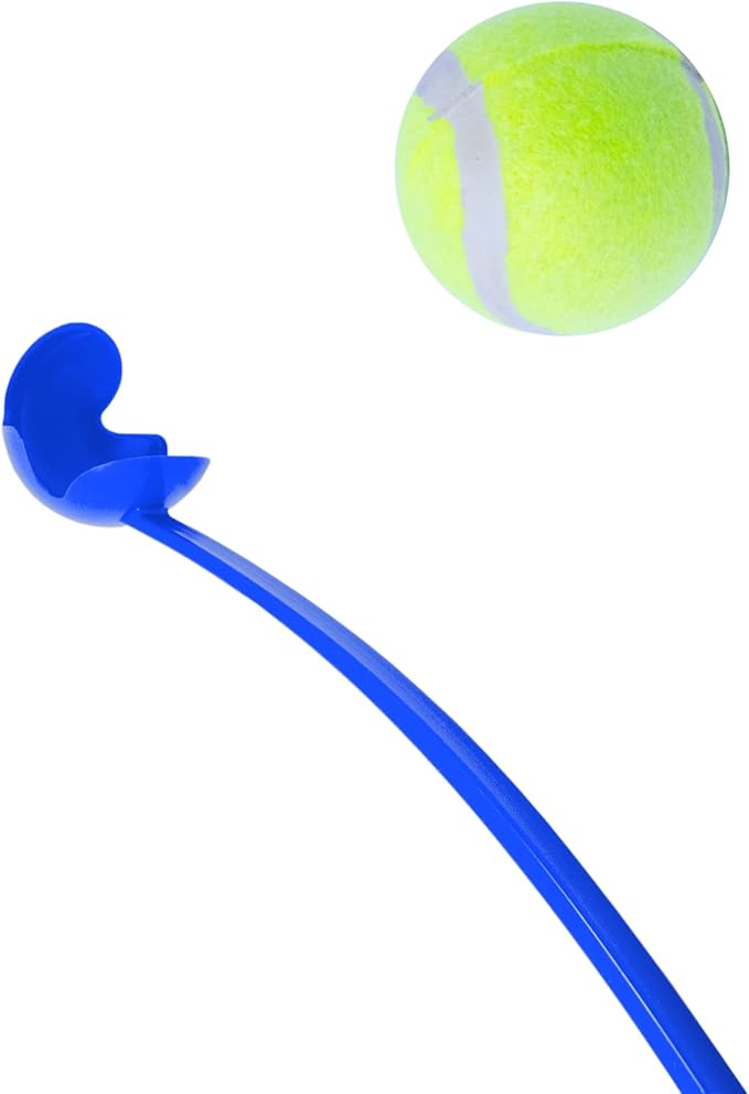 HQ Large Fetch Ball Launcher in, Elevate Playtime Fun with This Pet Ball Thrower/Best Tool for Pet’s Playtime (Blue)