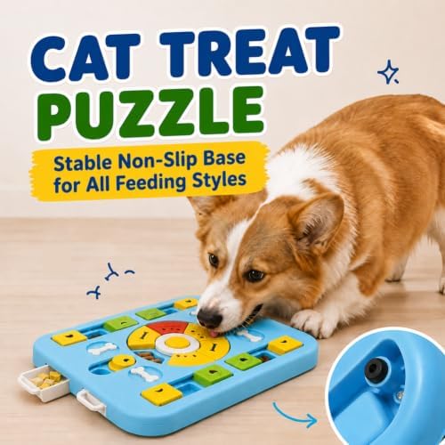 Interactive Cat Puzzle Toy, Maze Slow Feeder, 15.4 in - Image 6