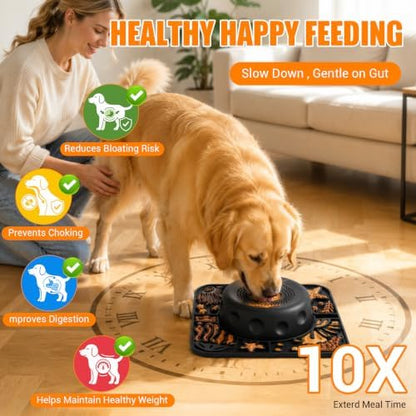 Large Dog Lick Bowl with Rolling Ball, 500ML Slow Feeder Bowl with Lick Mat - Image 6