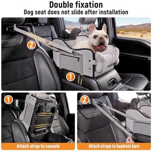 TKYZ Center Console Dog Car Seat for Small Dogs,Fit for Full Size Truck - Image 5