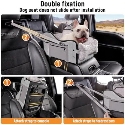 TKYZ Center Console Dog Car Seat for Small Dogs,Fit for Full Size Truck - Image 5