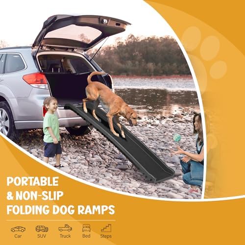 ZENY Dog Ramp for Car, 62inch Long Portable Dog Ramps for Large Dogs - Image 2