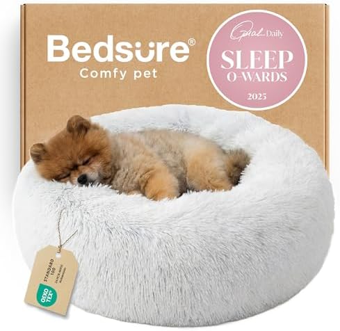 Bedsure Calming Small Dog Bed Donut Washable Cat＆Puppy Bed,23 inches by Unknown