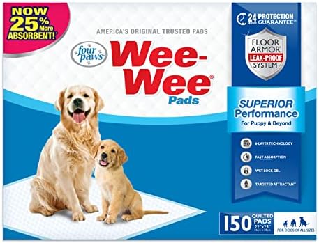 Four Paws Wee-Wee Superior Performance Dog Pee Pads, 150 Count by FourPaws