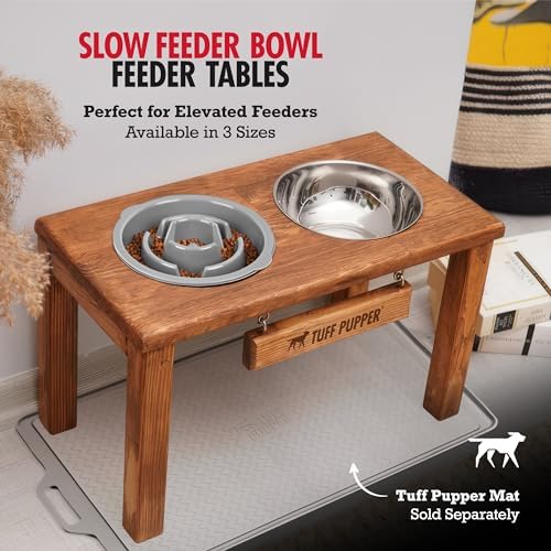 Tuff Pupper Slow Feeder Insert Bowl | Puzzle Maze Slows Down Eating | Elevated Feeder Tray Bowls | Standalone Dog Bowl | Pet Bowls Insert | Easy Clean Dishwasher Safe (2 Cups - Fits 7.5-8 Inch Hole) - Image 4