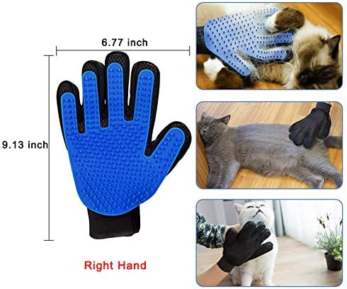 Dbuy 3 Pack Cat Grooming Set - Self Groomer Massage Combs with Catnip, Mitts Brush Gloves for Short and Long Fur, Hair Remover Tool - Image 2