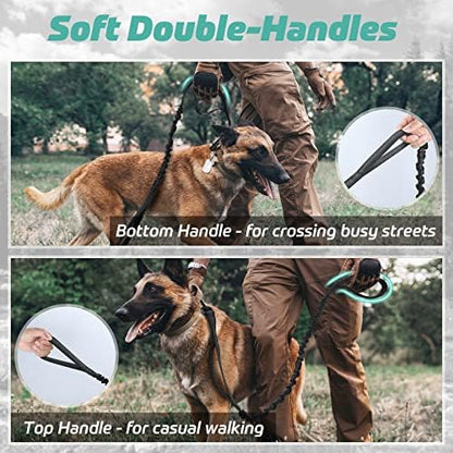 rabbitgoo Tactical Dog Leash, Heavy Duty Training Bungee Lead - Image 2