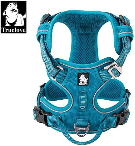 TRUE LOVE Dog Harness No Pull Nylon Reflective Pet Harness Adjustable Comfortable Control Step-in Brilliant Colors Truelove TLH56512 XS Blue - Image 2