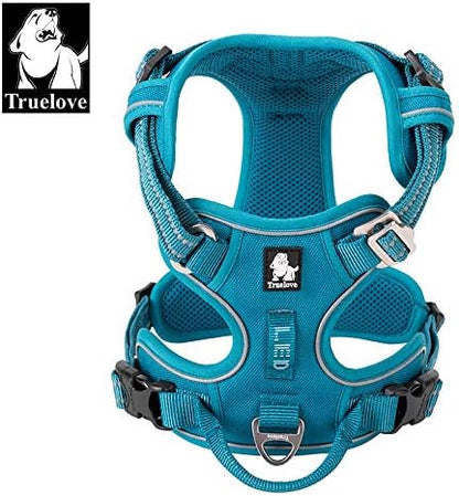 TRUE LOVE Dog Harness No Pull Nylon Reflective Pet Harness Adjustable Comfortable Control Step-in Brilliant Colors Truelove TLH56512 XS Blue - Image 2