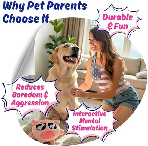 Dog Toy for Aggressive Chewers, Tough Squeaky Chew Ball, Large Breeds Gift - Image 5