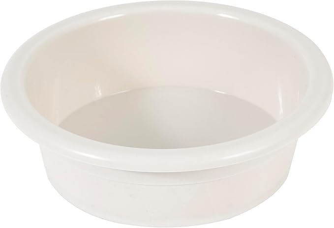 Petmate Crock Bowl For Pets In Assorted Colors Of Peacock, Coffee, And Bleached Linen, 8.6"L x 8.6"W x 2.6"H
