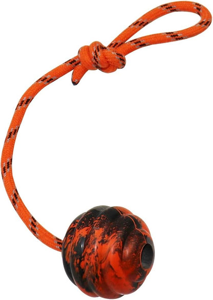 Dog Training Ball on Rope - Exercise & Reward Toy for Dogs - Chew, Pull, Throw & Fetch - Belgian Malinois Gifts