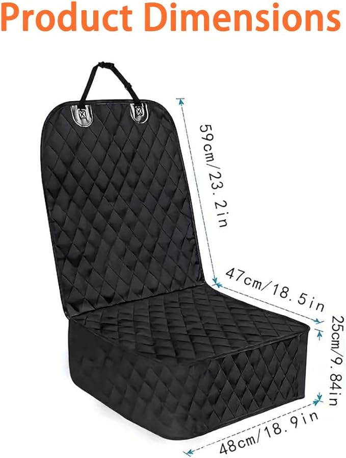 Dog Car Seat Cover for Back Seat for Toyota bZ 2026, Back Seat Pet Bed Mat for Travel, Waterproof Nonslip, Easy to Clean Up,A-Front Seats