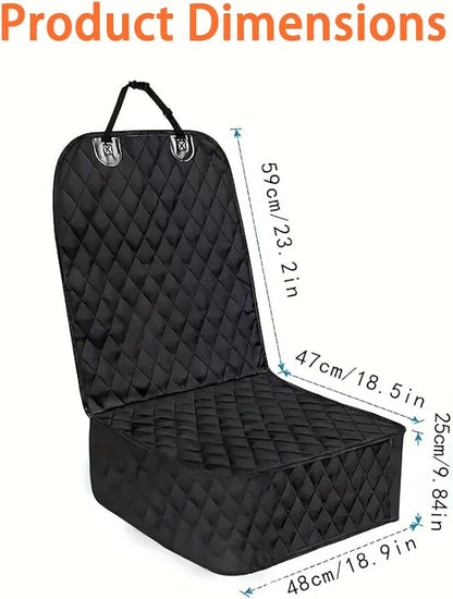 Dog Car Seat Cover for Back Seat for Toyota bZ 2026, Back Seat Pet Bed Mat for Travel, Waterproof Nonslip, Easy to Clean Up,A-Front Seats