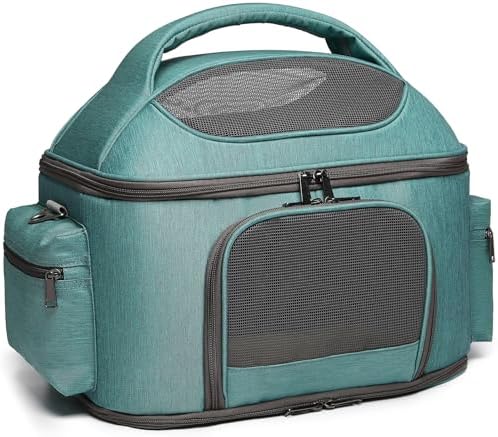 Large Fat Cat Carrier Fit up to 20 Pounds, Small Puppy Pet Travel Carrier, Car Seat Secure and Collapsible Soft Side Carrier Airline Approved Under Seat - Image 4