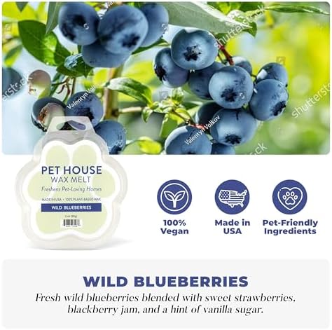 Wild Blueberries Summer Wax Melts Plant-Based Wax, 2 Pack Pet House - Image 2