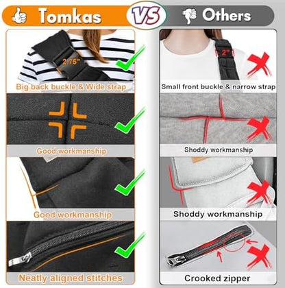 Tomkas Dog Sling Carrier for Small Dogs Puppy Carrier for Small Dogs (Black, for Pets Weight 2-7 lbs) - Image 4