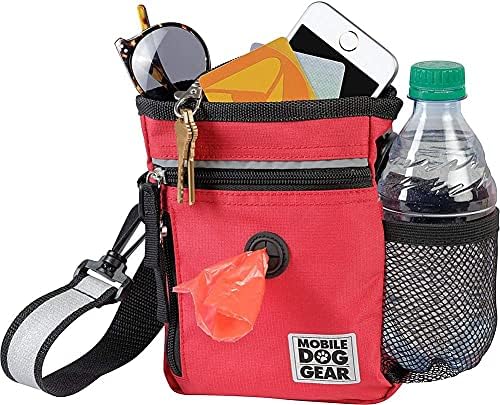 Mobile Dog Gear, Small Dog Walking Bag, Day or Night Reflective, 6 x 7 Inches by MobileDogGear