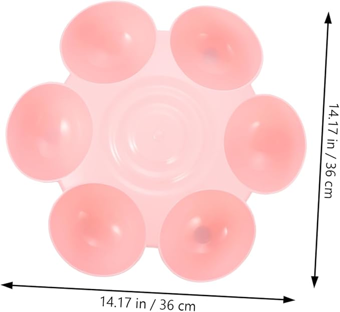 Flower Pet Bowl Kitten Feeding Bowls Cat Food Dish Pet Feeding Station Slow Feeding Cat Bowls Slow Dog Water Bowl Puppy Water Dispenser Puppy Water Feeder Pink Plastic