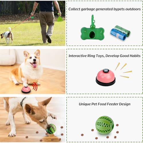 MRSOHRET 20Pcs Puppy Chew Toys for Teething, Dog Chew Rope Toys, Pet Dog Toothbrush, Treat Balls, Plush Squeaky Toy for Small Medium Dogs with Basket - Image 5