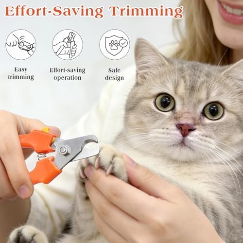 Professional Dog Nail Trimmers for Large & Small Dogs, Heavy-Duty Stainless Steel Pet Claw Clippers for Safe Grooming - Image 3