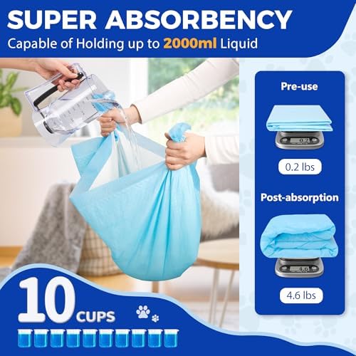 50 Count Extra Large Dog Pee Pads 30"x36", Super Absorbent & Leak-Proof Large Puppy Pads Fast-Drying, 50 Pack XXL Potty Pee Pads for Dogs, Puppies, Doggy - Image 3