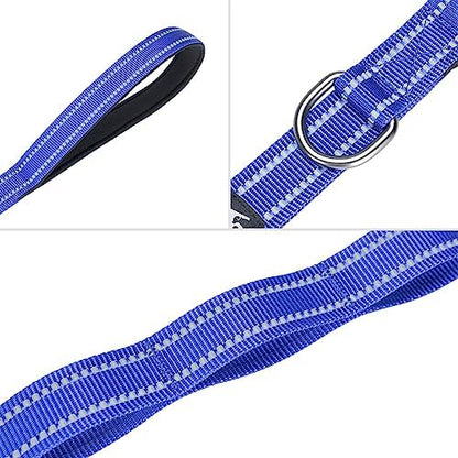 EXCELLENT ELITE SPANKER 5FT Reflective Double Dog Leash for Two Dogs 1" W - Image 4