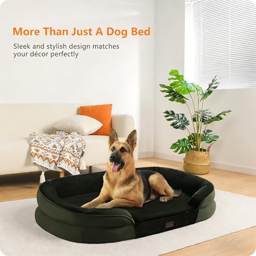Dwanton Orthopedic Waterproof X-Large Dog Bed Sofa, Gel Memory Foam, 45" - Image 2