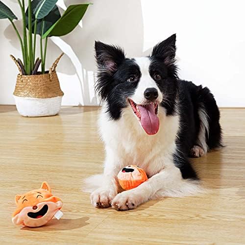 MewaJump Dog Chew Toy with Ball, 3-in-1 Plush Dog Squeaky Toy with 3 Layers - Image 6