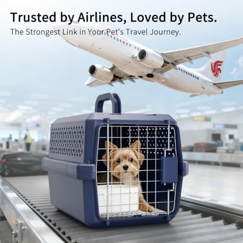 RIZZARI Travel Crate Small Dog Carrier: Secure Door Portable Handle Design - Image 7