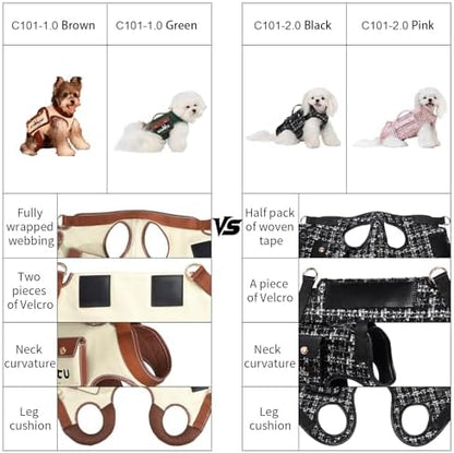 Wakytu Dog Lift Harness Dog Carrier Sling for Small Dogs & Cats,XS - Image 3