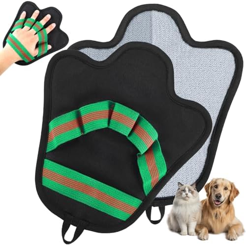 BONTHEE Pet Hair Removal Gloves for Cats & Dogs | True-to-Hand Fit & Reusable Electrostatic Glove | Magic Hair Remover for Couch, Car Seat, Clothing, Carpet, Bedding by BONTHEE
