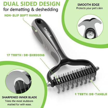 Staltwo Deshedding Dog Brush, Deshedding Undercoat Brush for Dog&Cat - Image 3