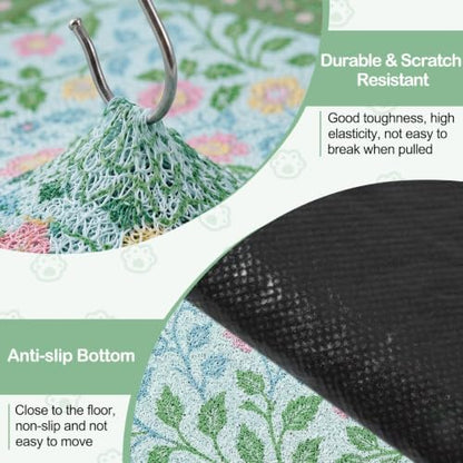 Glittme Cat Litter Mat, 24"x15" Non-Slip Washable Trapping Mat for Cats - Image 5