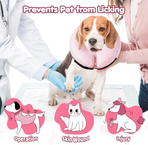 Grand Line Inflatable Dog Cone Collar, Soft Pet Recovery After Surgery (M) - Image 2