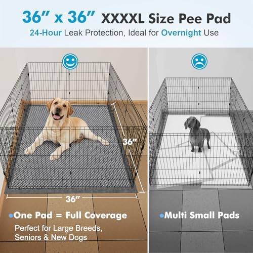 Gimars Upgrade Odor Control 4XL 36x36 Extra Large Thicken 9 Layers Extra Absorbent Charcoal Pee Pads for Dogs - Leak Proof Dog Training Pads Quick Dry - 30 Counts - Image 2