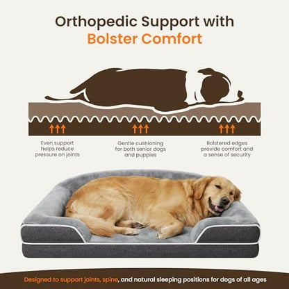 Orthopedic Dog Bed for Extra Large Dogs, 45"x30" XL Dog Couch Bed - Image 4