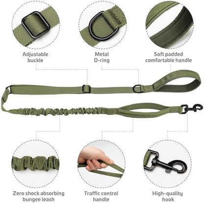 Forestpaw Tactical Dog Leash for Large Dogs, Green, 4-5FT - Image 5