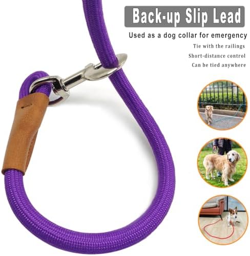 6 Foot Dog Tie Out Rope Leash, 1/2-In Indoor Training Tie Down - Image 3