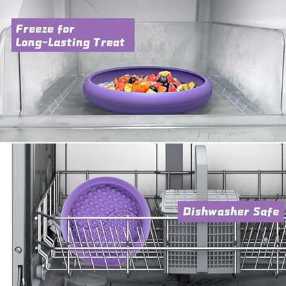 Dog Lick Bowl, Non-Slip Lick Mat Slow Feeder for Dogs & Cats - Image 6