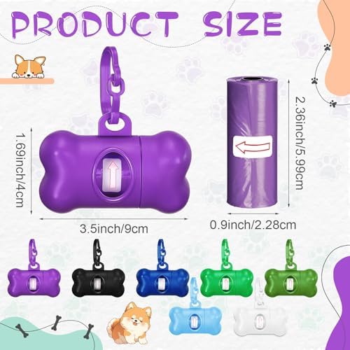 Zhehao 50 Pack Dog Poop Bag Holders for Leashes - Image 2