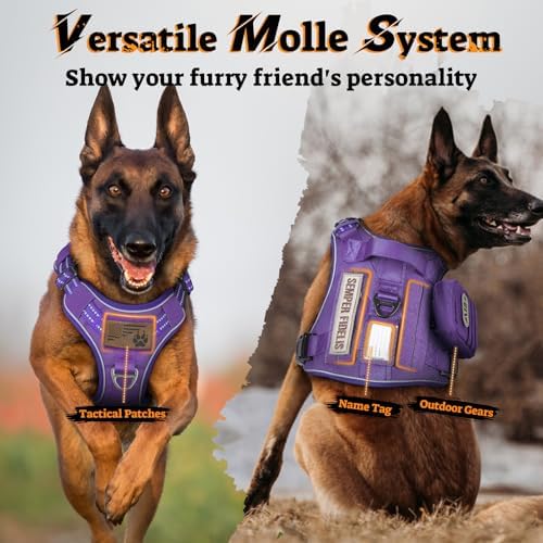 rabbitgoo Tactical Dog Harness Medium Sized, No Pull Service Pet Vest - Image 7