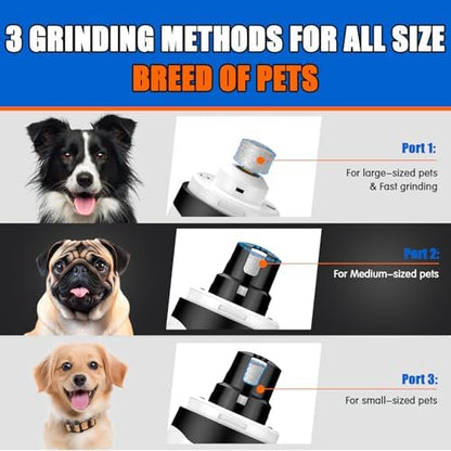 VIWIK Dog Nail Trimmers with Light, Cat Dog Nail Clippers, Dog Nail Grinder Quiet for Large Medium Small Dogs Paw & Cats Claw, Electric 2-Speed Pet Toenail Grooming Supplies, Gifts for Dog Lovers. - Image 4