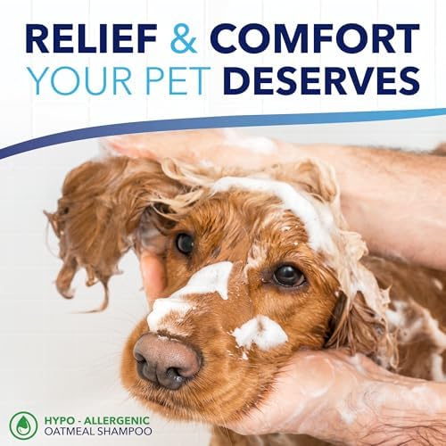 TropiClean OxyMed Hypoallergenic Dog Shampoo for Allergies and Itching, Skin Soothing Shampoo for Pets with Sensitive Skin, Tearless, Cat Safe, 20oz. - Image 7