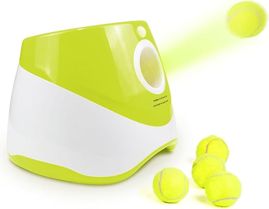 Pet Dog Ball Launcher Automatic Ball Throwing Machine Tennis Ball Launcher Dog Interactive Toy Outdoor