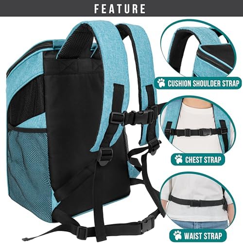 PetAmi Cat Backpack Carrier for Small Dogs and Large Cats, Airline Approved - Image 5