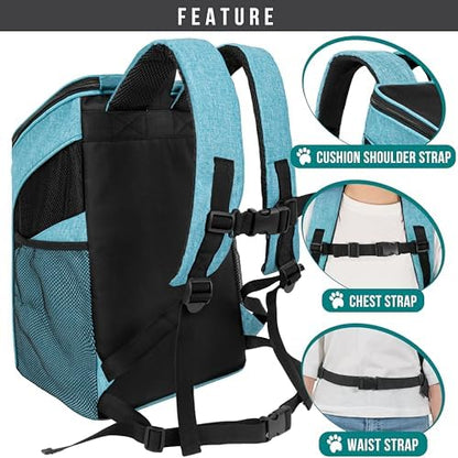 PetAmi Cat Backpack Carrier for Small Dogs and Large Cats, Airline Approved - Image 5
