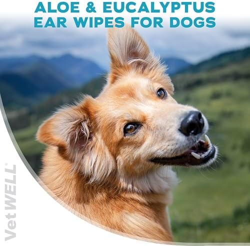 VetWELL EarWELL Dog Ear Wipes - Otic Cleaning Wipes - 100ct - Image 2