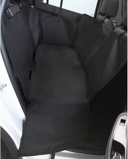 Dog Car Seat Cover - Heavy Duty Dog Hammock with Side Flaps - Waterproof/Scratch Proof/Nonslip Padded Pet Seat Cover - Universal fits All Cars