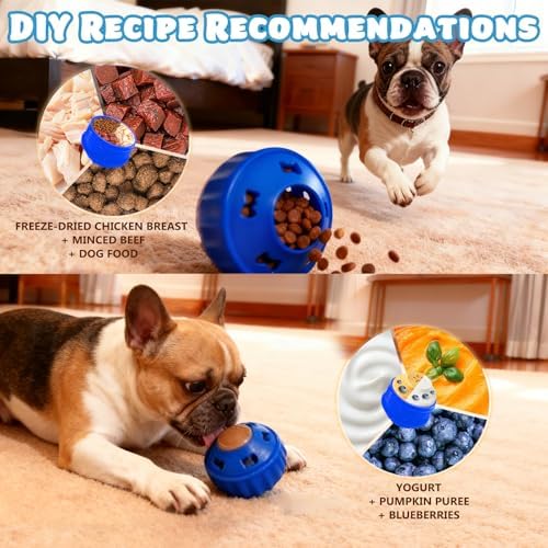 6 Value Pack Enrichment Toys for Dogs Lick Mat, Frozen Bone Power Chew & Frozen Dog Puzzle Toy, Treat Dispensing Slow Feeder Dog Enrichment Toys to Keep Them Busy for Stimulating & Cognitive Toys - Image 5